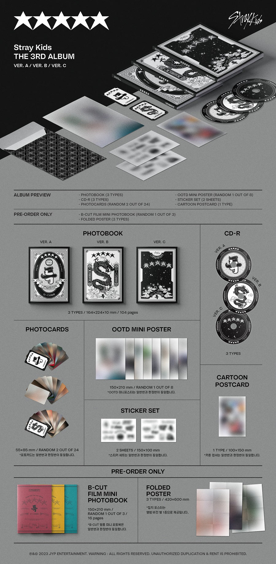 STRAY KIDS Album spécial HOP - SKZHOP ver.