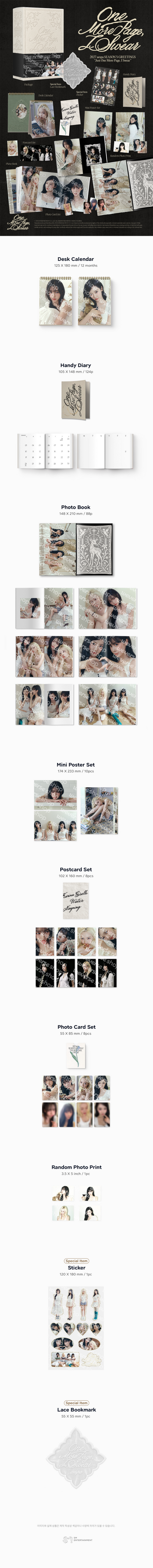 [PRE-ORDER] AESPA - 2027 Season's Greetings ["Just one more page, I swear."] [WEVERSE SHOP PRE-ORDER BENEFIT]
