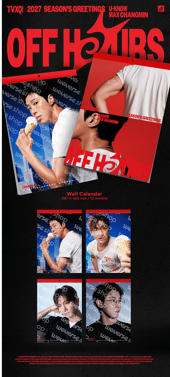 [PRE-ORDER] TVXQ! - 2027 Season's Greetings [WEVERSE SHOP PRE-ORDER BENEFIT]