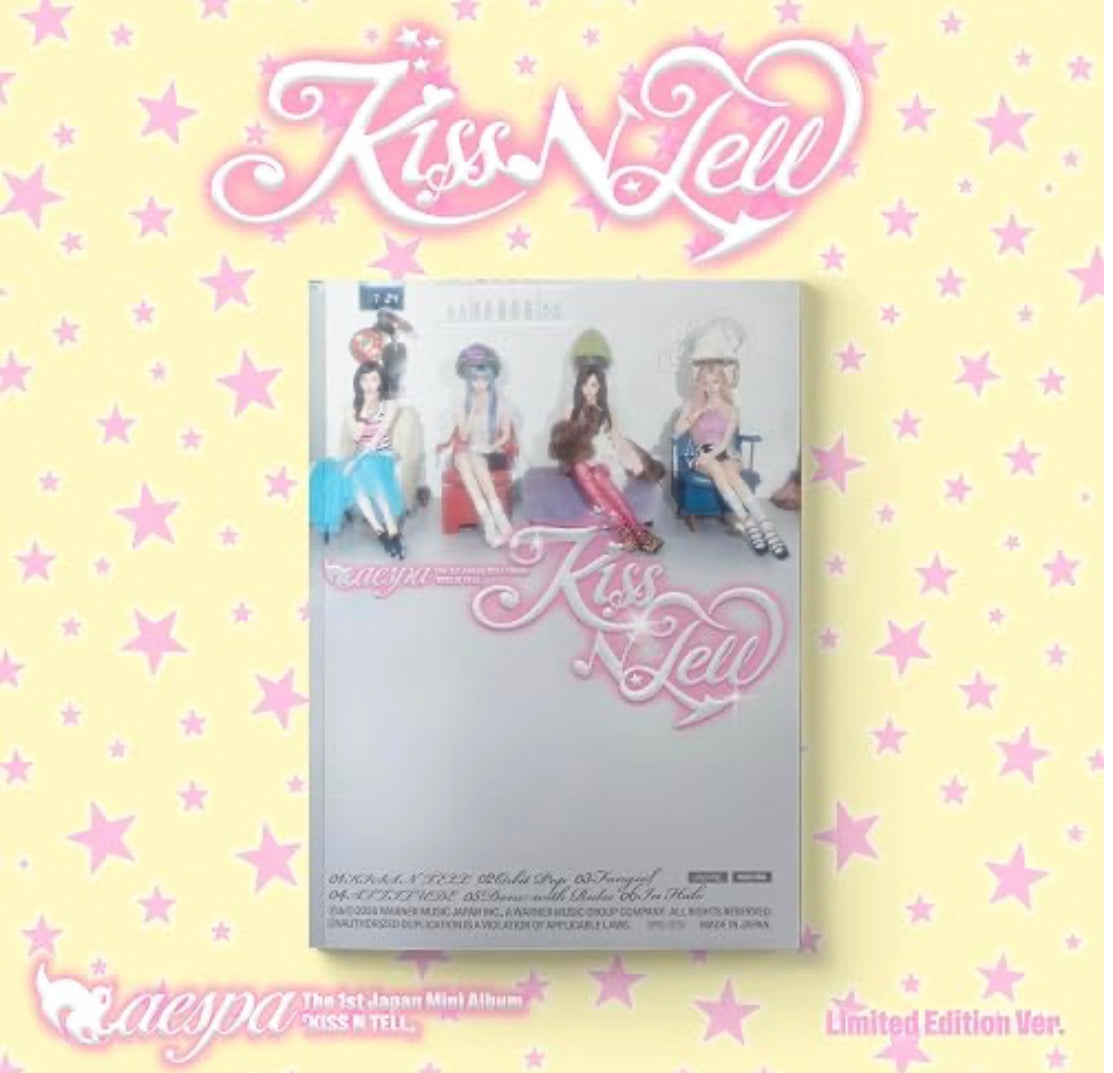 [Available on request] AESPA 1st Japan Mini Album KISS N TELL [Limited Ver.]
