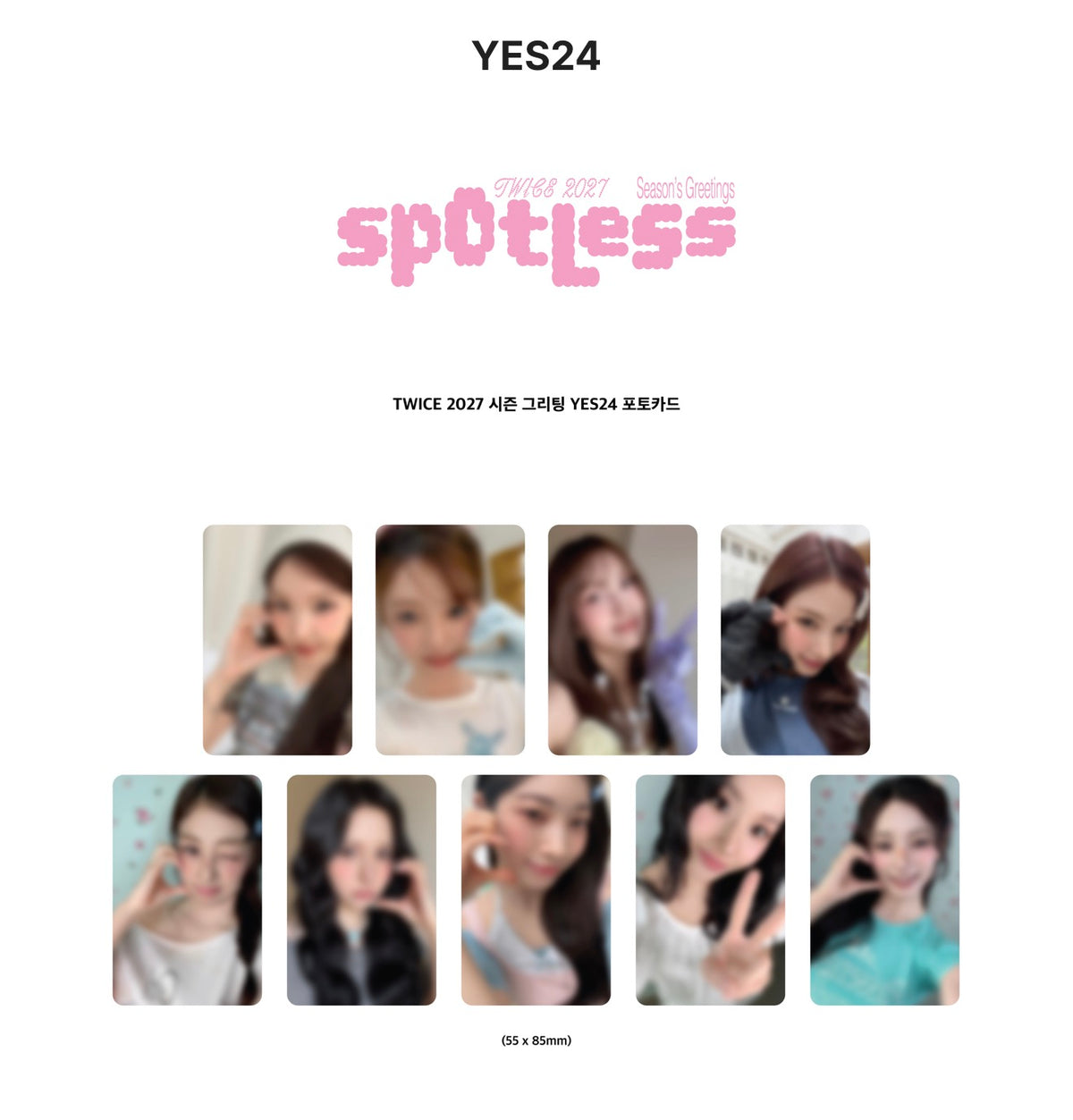 [PRE-ORDER] 트와이스(TWICE) - 2027 Season's Greetings [Spotless] [YES24 PRE-ORDER BENEFIT]