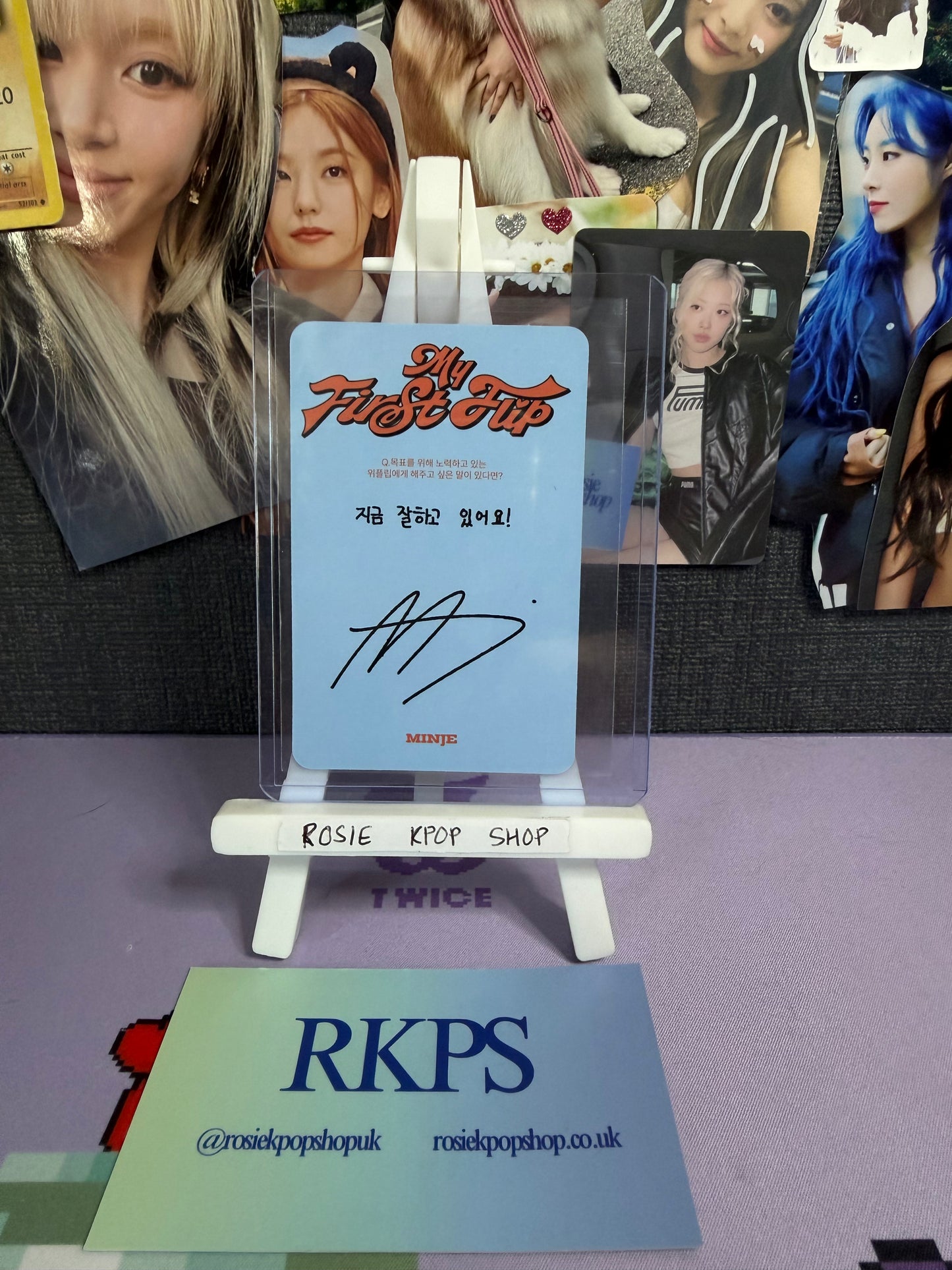 Kickflip My First Flip MINJE Photocard