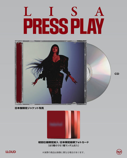 [PRE-ORDER] LISA (BLACKPINK) PRESS PLAY (Japanese Jewel Case Edition) with POB