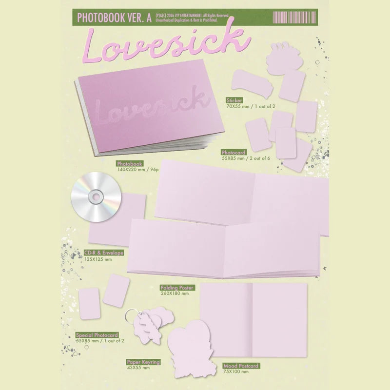 [PRE-ORDER] 채령(CHAERYEONG) of 있지(ITZY) - Lovesick 1st Mini Album [US ITZY SHOP EXCLUSIVE SIGNED] [Photobook A Version]