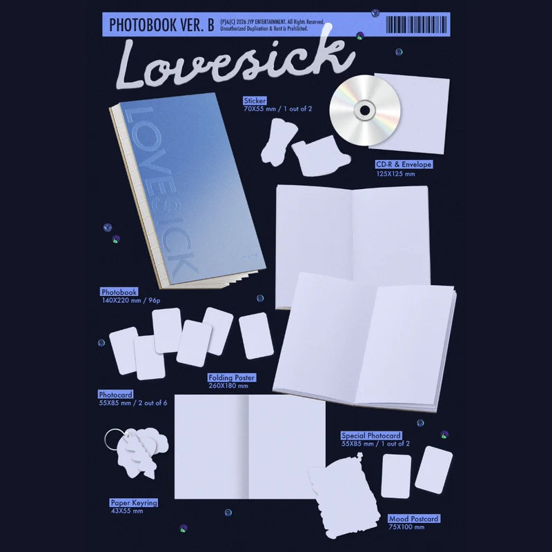 [PRE-ORDER] 채령(CHAERYEONG) of 있지(ITZY) - Lovesick 1st Mini Album [US ITZY SHOP EXCLUSIVE SIGNED] [Photobook B Version]