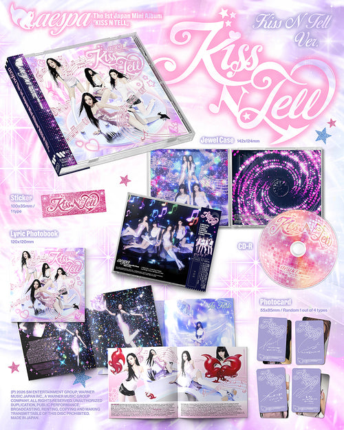 AESPA 1st Japan Mini Album KISS N TELL [KISS N TELL Ver.]