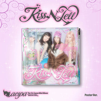 AESPA 1st Japan Mini Album KISS N TELL [POSTER Ver.]