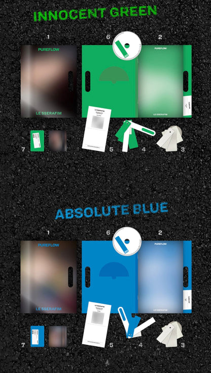 PREORDER 르세라핌(LE SSERAFIM) - PUREFLOW pt.1 [Compact Ver.]