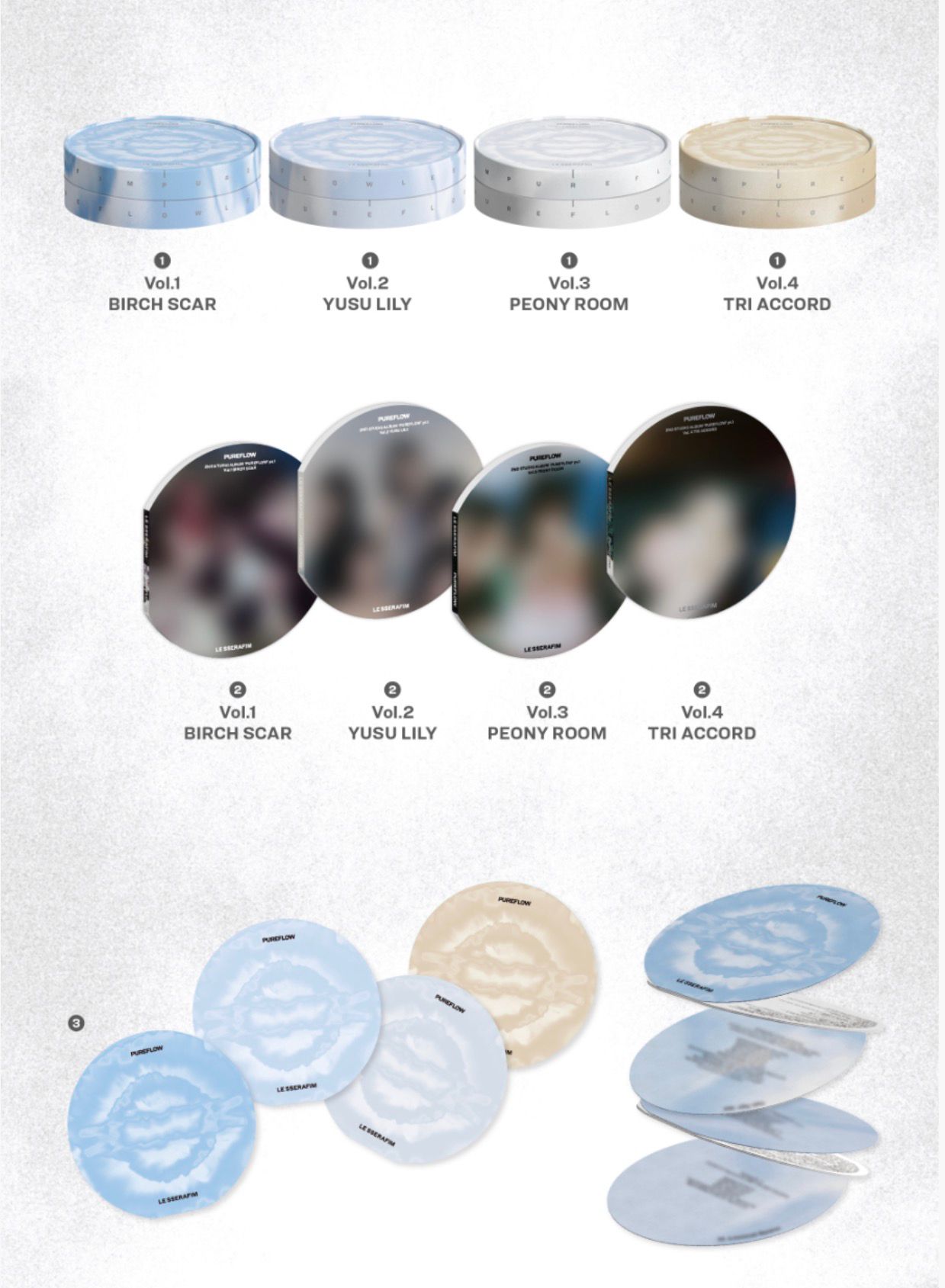 PREORDER 르세라핌(LE SSERAFIM) - PUREFLOW pt.1