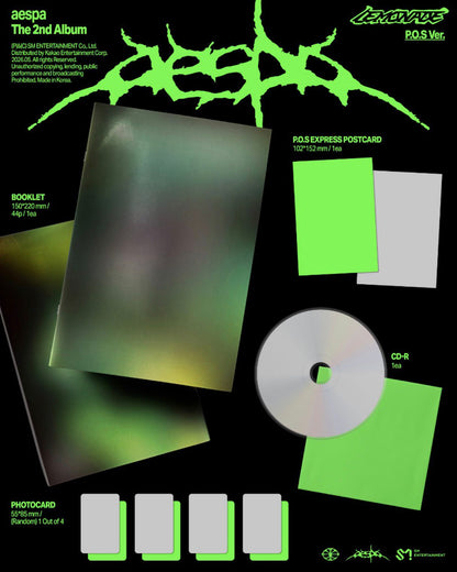 PREORDER aespa – 2nd Album [LEMONADE] (P.O.S Ver.)