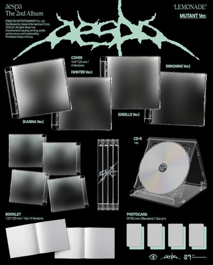 PREORDER aespa – 2nd Album [LEMONADE] (MUTANT Ver.)