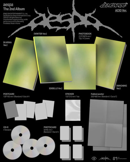 PREORDER aespa – 2nd Album [LEMONADE] (ACID Ver.)