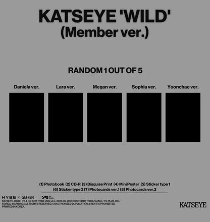 KATSEYE 'WILD' (Member Ver.)