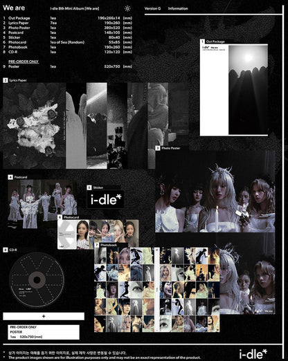 i-dle 8th Mini Album 'We Are' [Random cover]