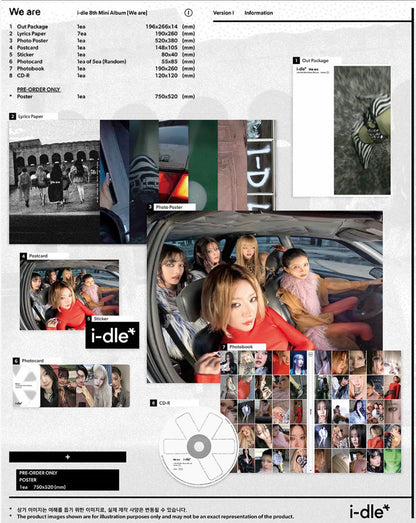 i-dle 8th Mini Album 'We Are' [Random cover]