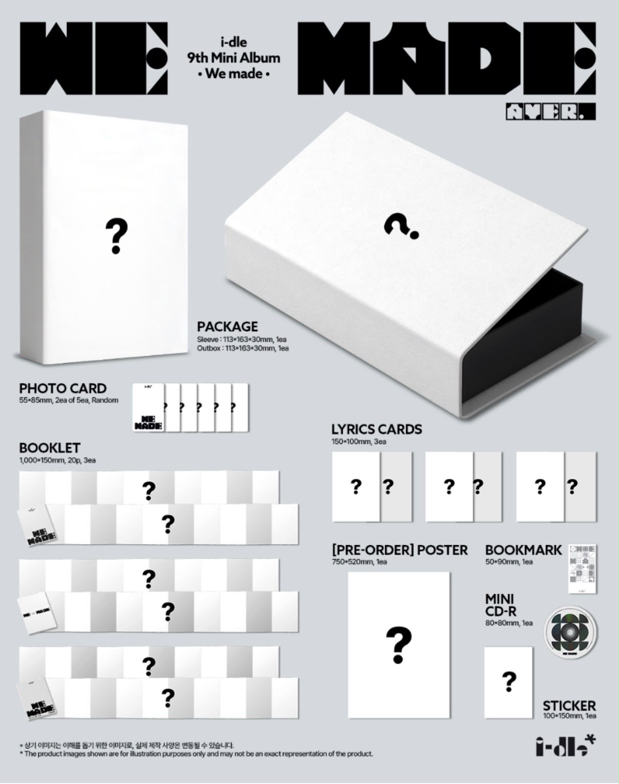 PREORDER i-dle We Made 9th Mini Album [A Version]