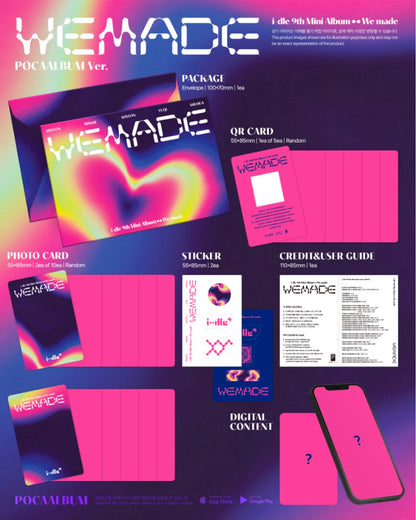PREORDER i-dle We Made 9th Mini Album [POCAALBUM ver.]