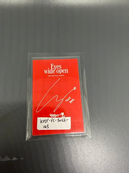 Twice Chaeyoung Eyes Wide Open Photocard