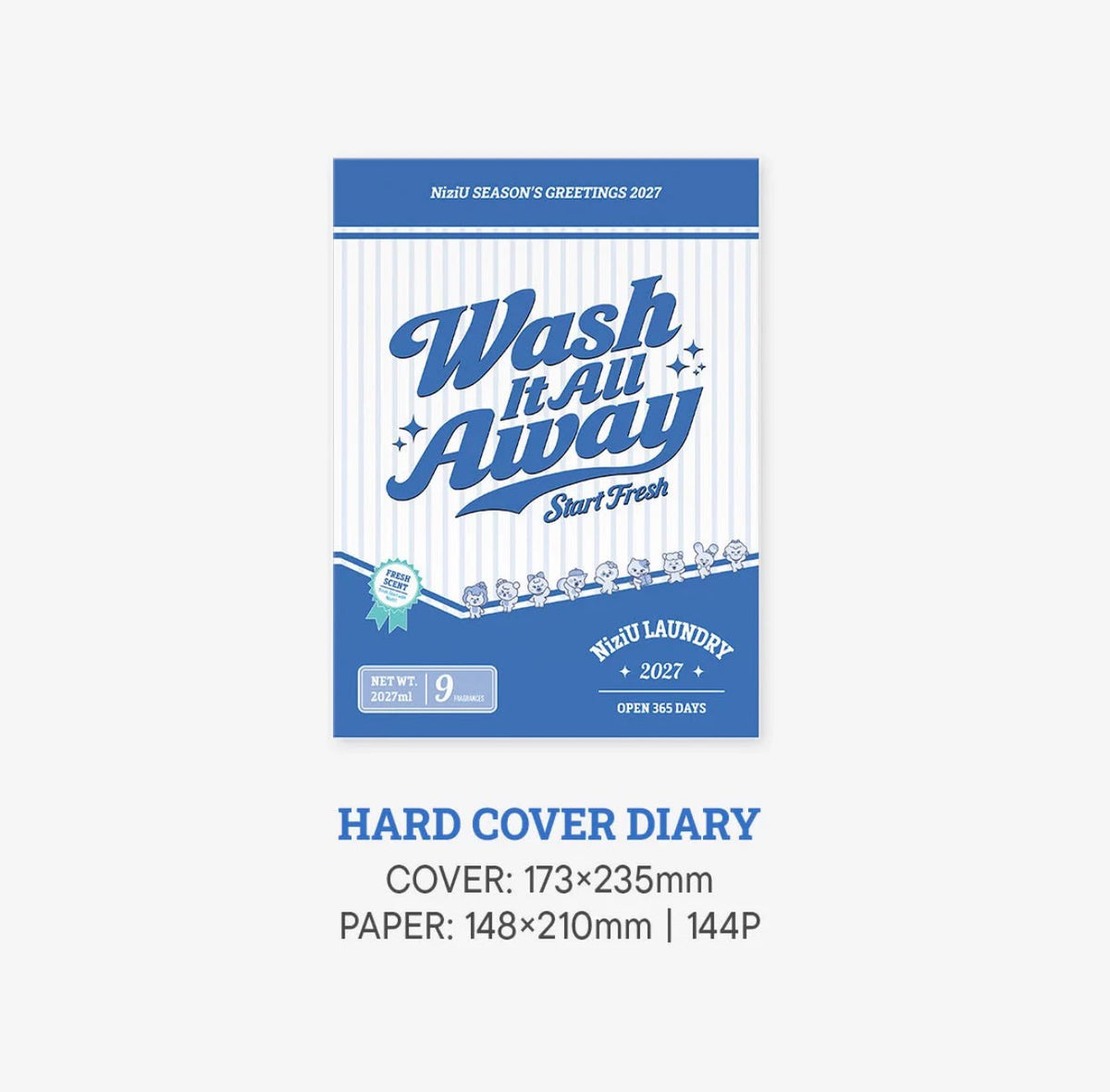 [PRE-ORDER] NiziU SEASON’S GREETINGS 2027 “Wash It All Away” 【Regular Edition】 [JYP JAPAN Benefit]
