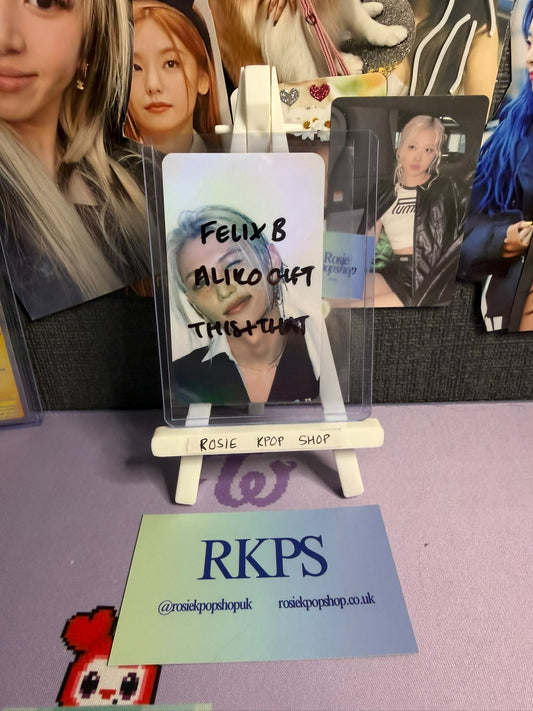 [FREE] STRAY KIDS THIS & THAT FREE GIFT PHOTOCARD FELIX B