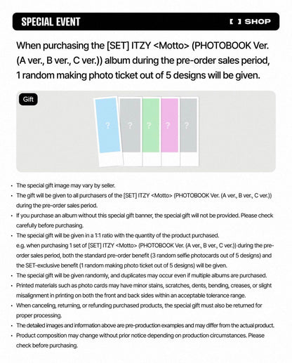 ITZY Motto (PHOTOBOOK Ver.)