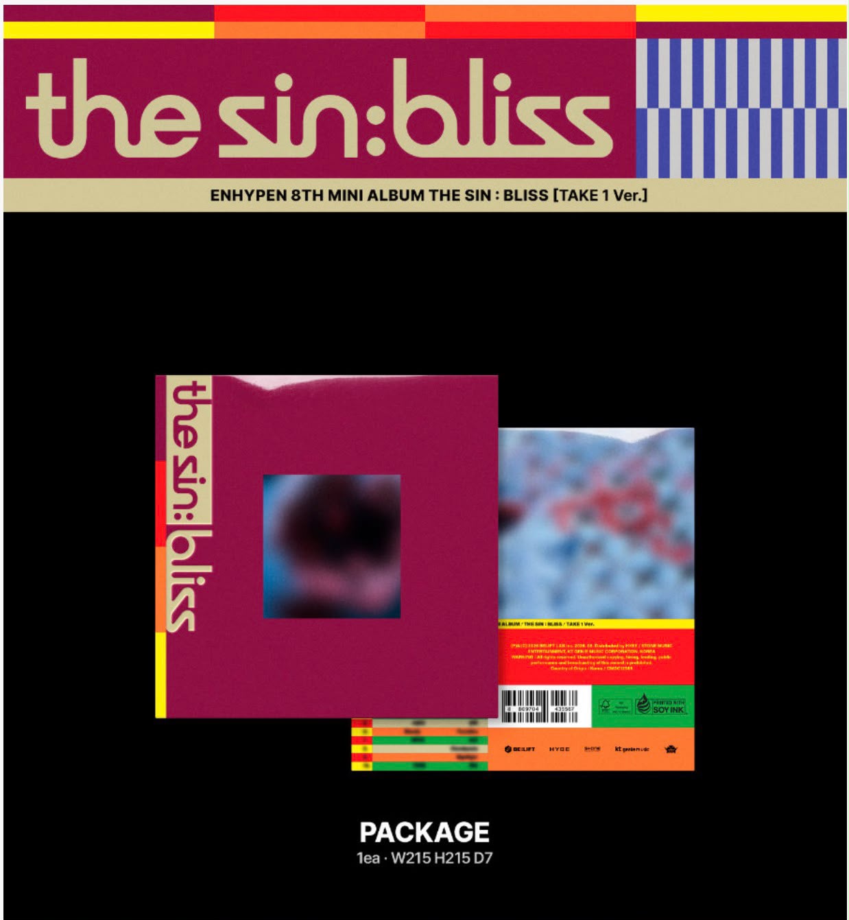 PREORDER ENHYPEN THE SIN: BLISS 8th Mini Album [Standard Version] With MUIC KOREA POB