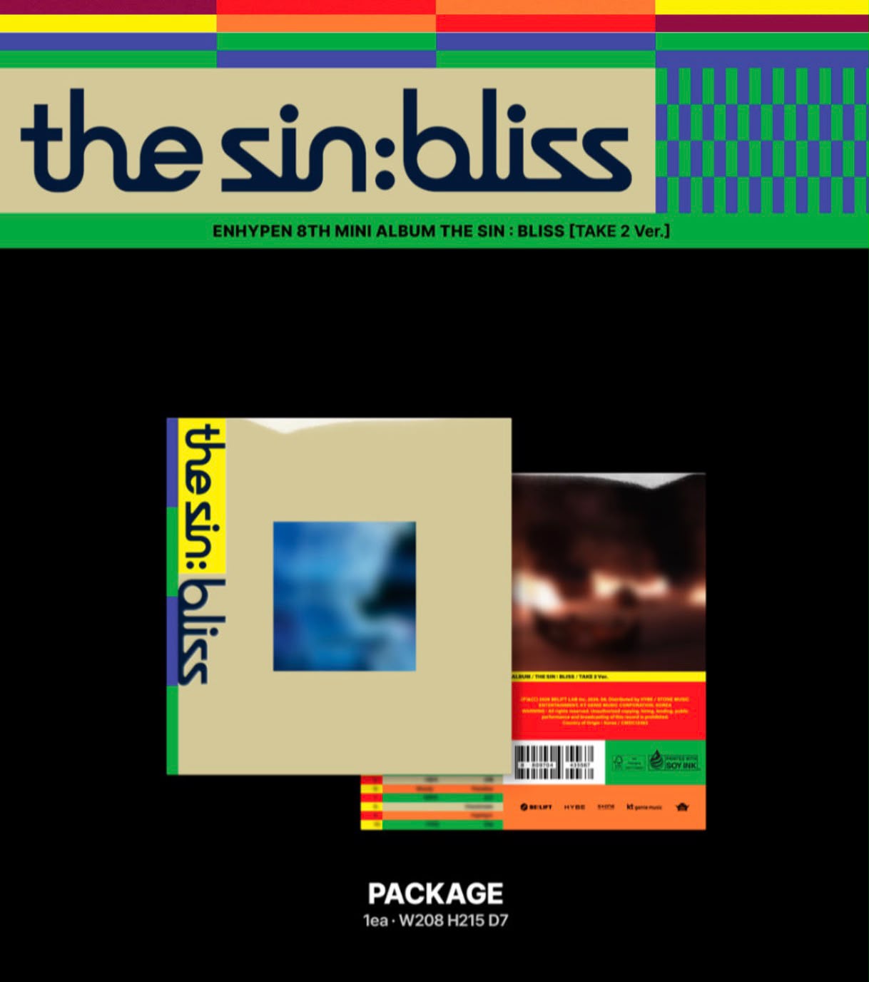 PREORDER ENHYPEN THE SIN: BLISS 8th Mini Album [Standard Version] With MUIC KOREA POB