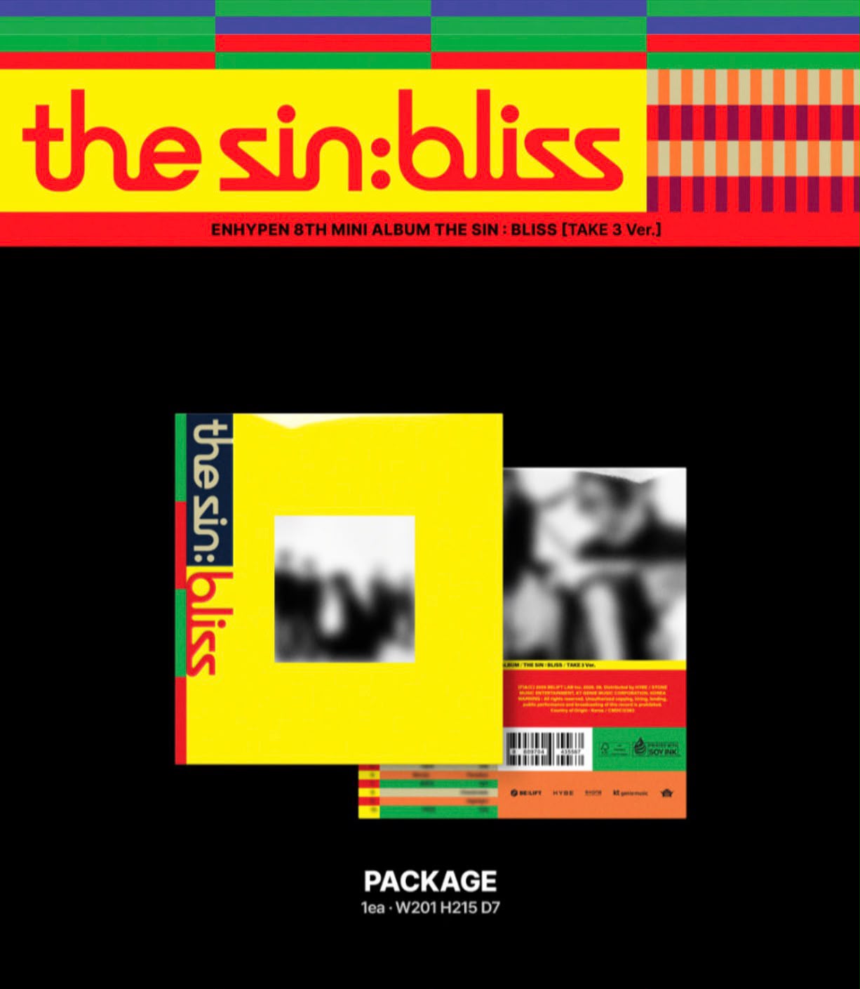 PREORDER ENHYPEN THE SIN: BLISS 8th Mini Album [Standard Version] With MUIC KOREA POB