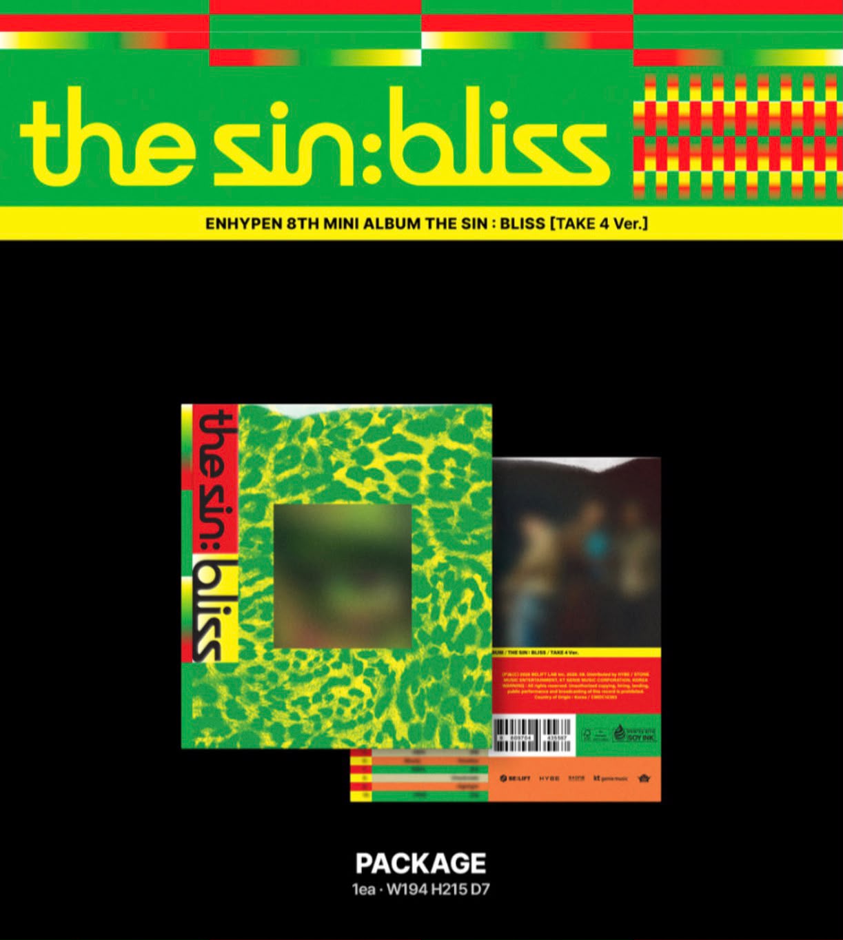 PREORDER ENHYPEN THE SIN: BLISS 8th Mini Album [Standard Version] With MUIC KOREA POB