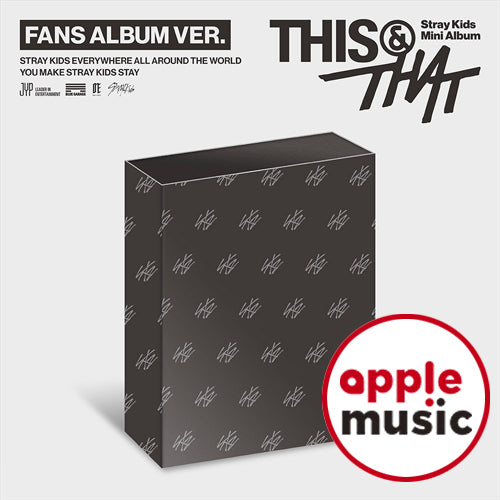 PREORDER APPLE MUSIC POB Stray Kids –  [THIS & THAT] (FANS ALBUM VER.)