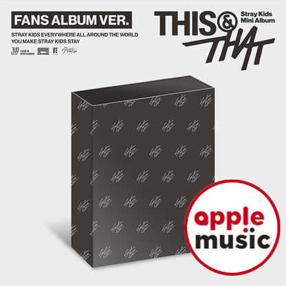 PREORDER APPLE MUSIC POB Stray Kids –  [THIS & THAT] (FANS ALBUM VER.)