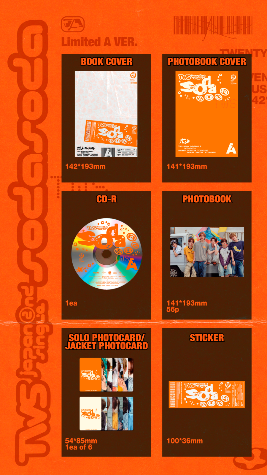 PREORDER 투어스(TWS) - SODA SODA [Limited A Ver.] (Japan 2nd Single)
