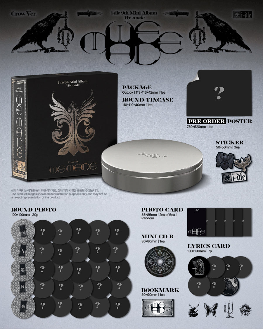 i-dle We Made 9th Mini Album [Crow Version]