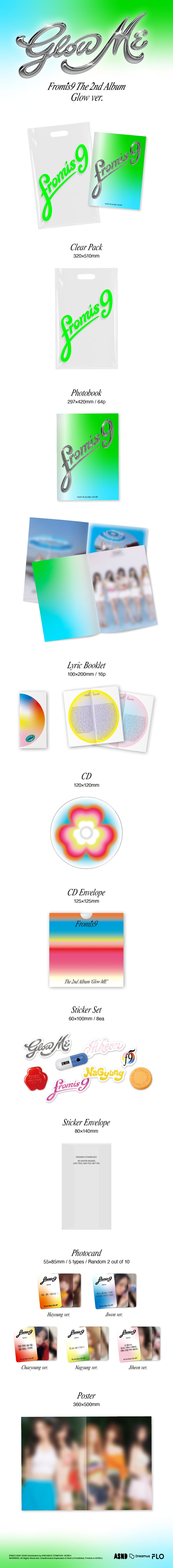 PREORDER 프로미스나인(fromis_9) - 2nd Album Glow ME [Glow Ver.]