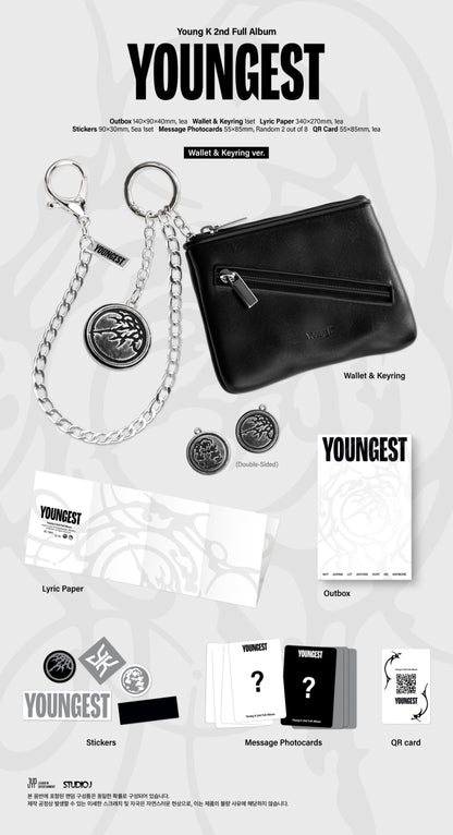 PREORDER 영케이(Young K) - YOUNGEST [Wallet & Keyring Ver.]