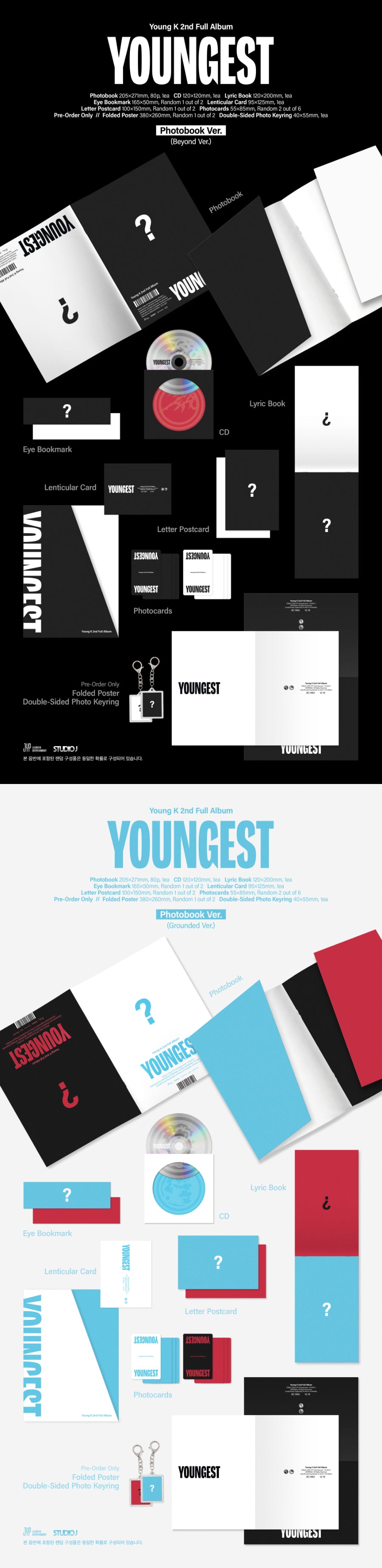 PREORDER 영케이(Young K) - YOUNGEST [Photobook Ver. - Random Cover]
