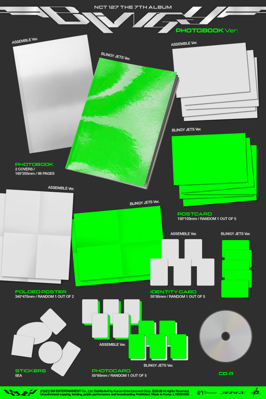PRE ORDER 엔시티 일이칠(NCT 127) - 7th Album BLINGY [Photobook Ver.]