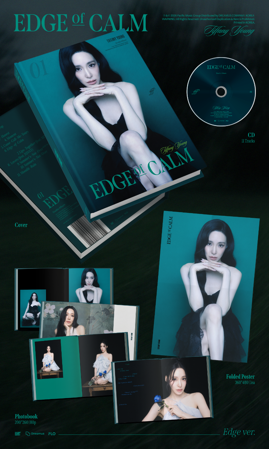 PREORDER 티파니영(Tiffany Young) - 1st Full Album 'Edge of Calm' [Edge Ver.] With Music Korea POB