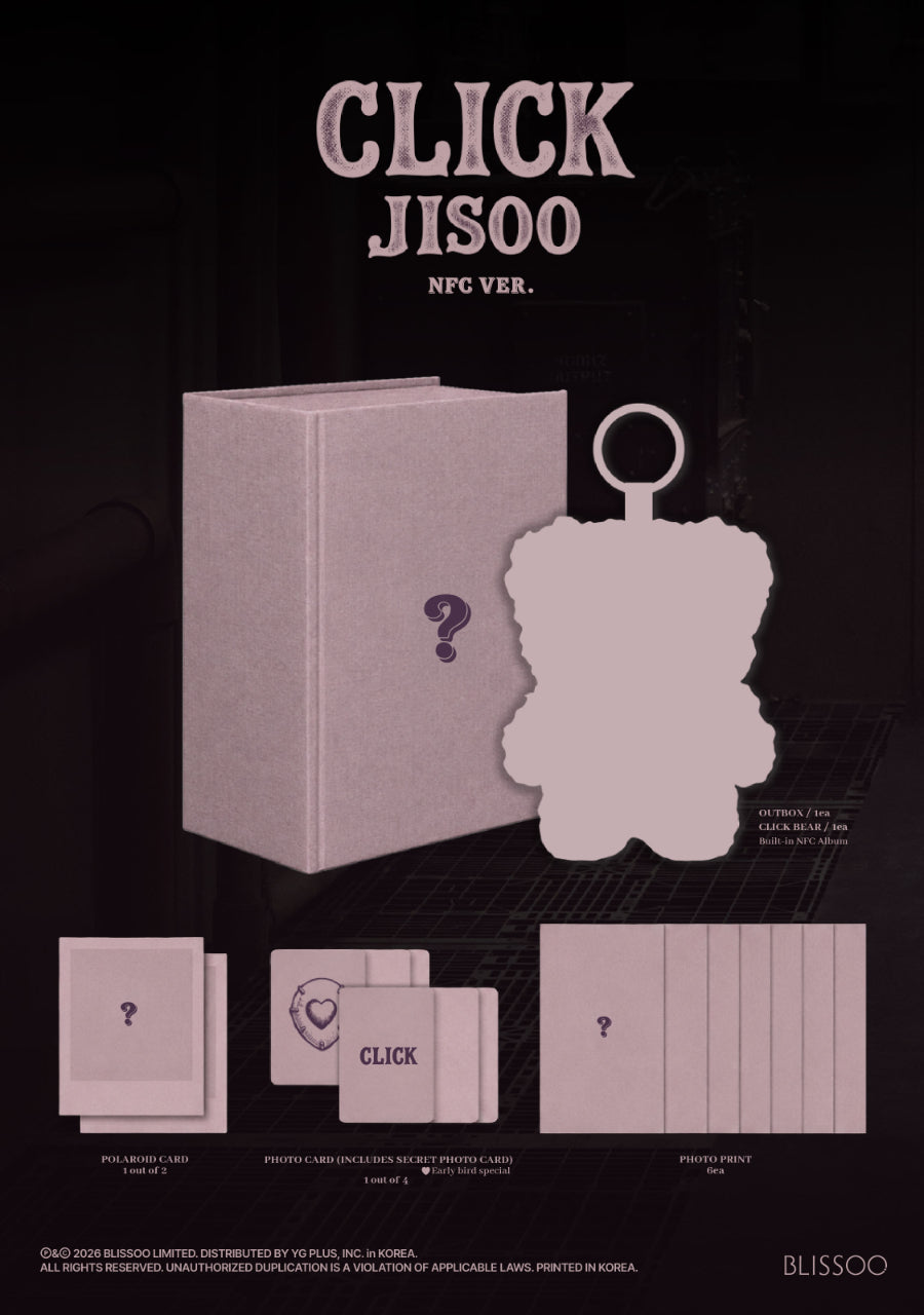 [PRE-ORDER] JISOO (Blackpink) Click (Click Baby Bear NFC Version)