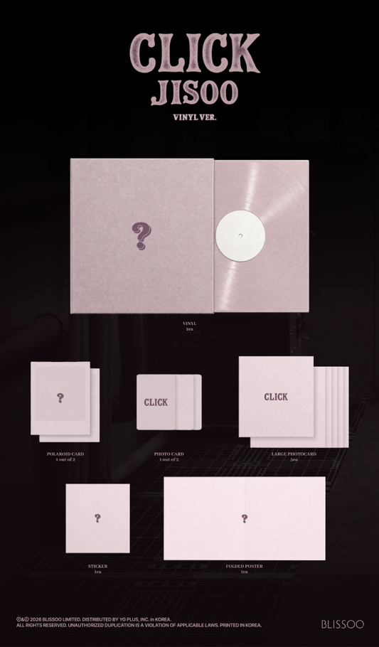 [PRE-ORDER] JISOO (Blackpink) Click (VINYL / LP Version)
