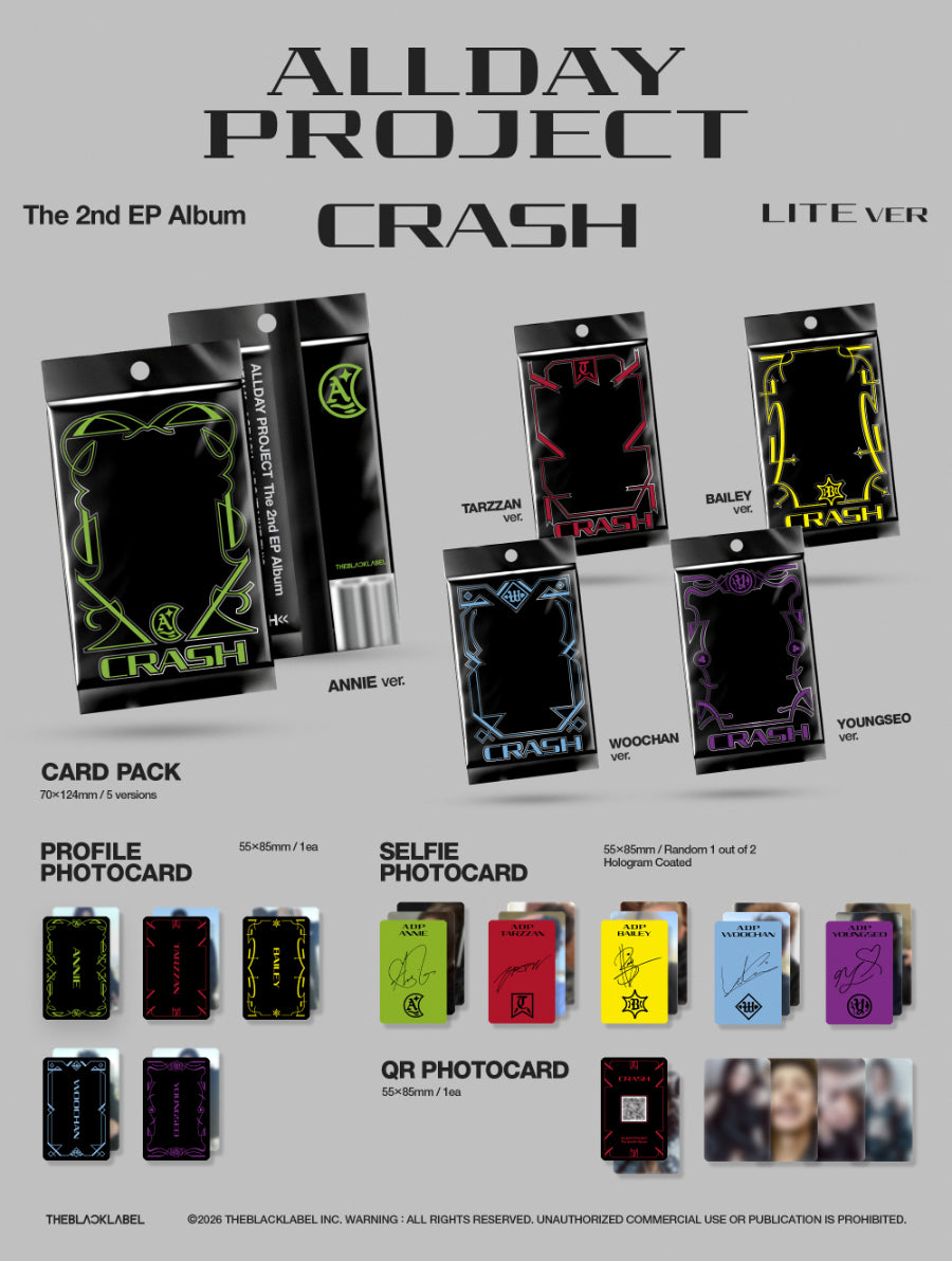[PRE-ORDER] 올데이 프로젝트(ALLDAY PROJECT) - CRASH [Lite Ver.]
