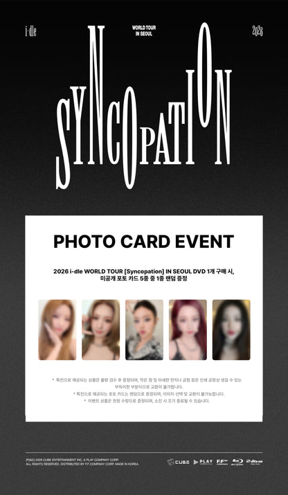 [PRE-ORDER] 아이들(i-dle) - 2026 i-dle WORLD TOUR Syncopation IN SEOUL DVD