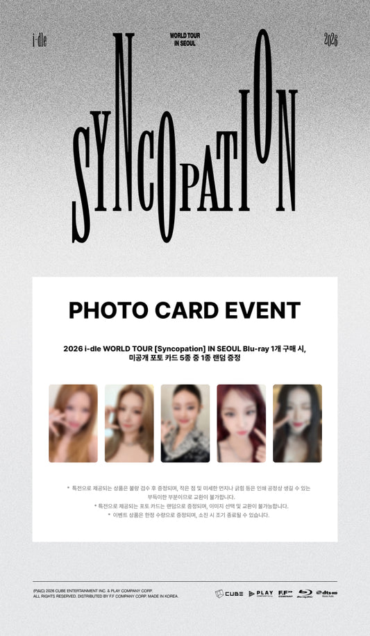 [PRE-ORDER] 아이들(i-dle) - 2026 i-dle WORLD TOUR Syncopation IN SEOUL BLU RAY