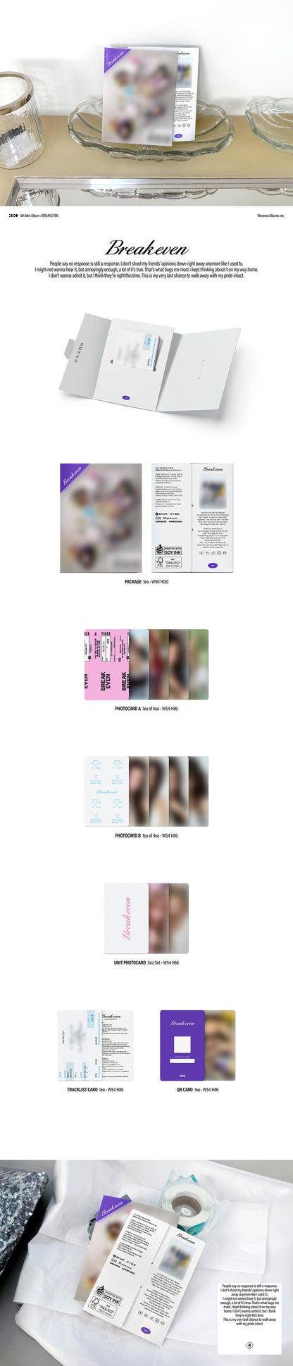 [PRE-ORDER] 아일릿(ILLIT) - BREAK EVEN  [Weverse Albums ver.]