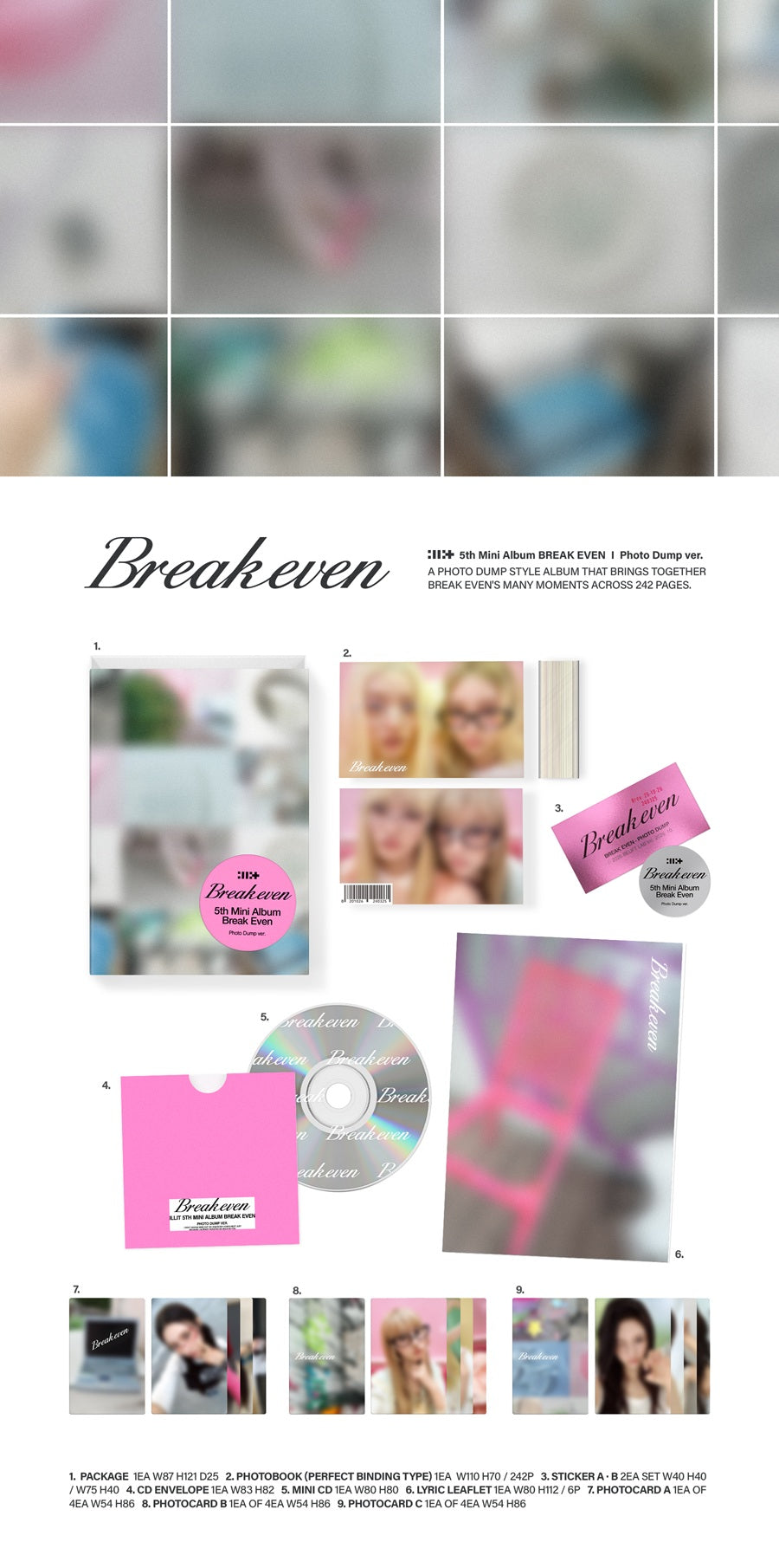 [PRE-ORDER] 아일릿(ILLIT) - BREAK EVEN  [Photo Dump ver.]