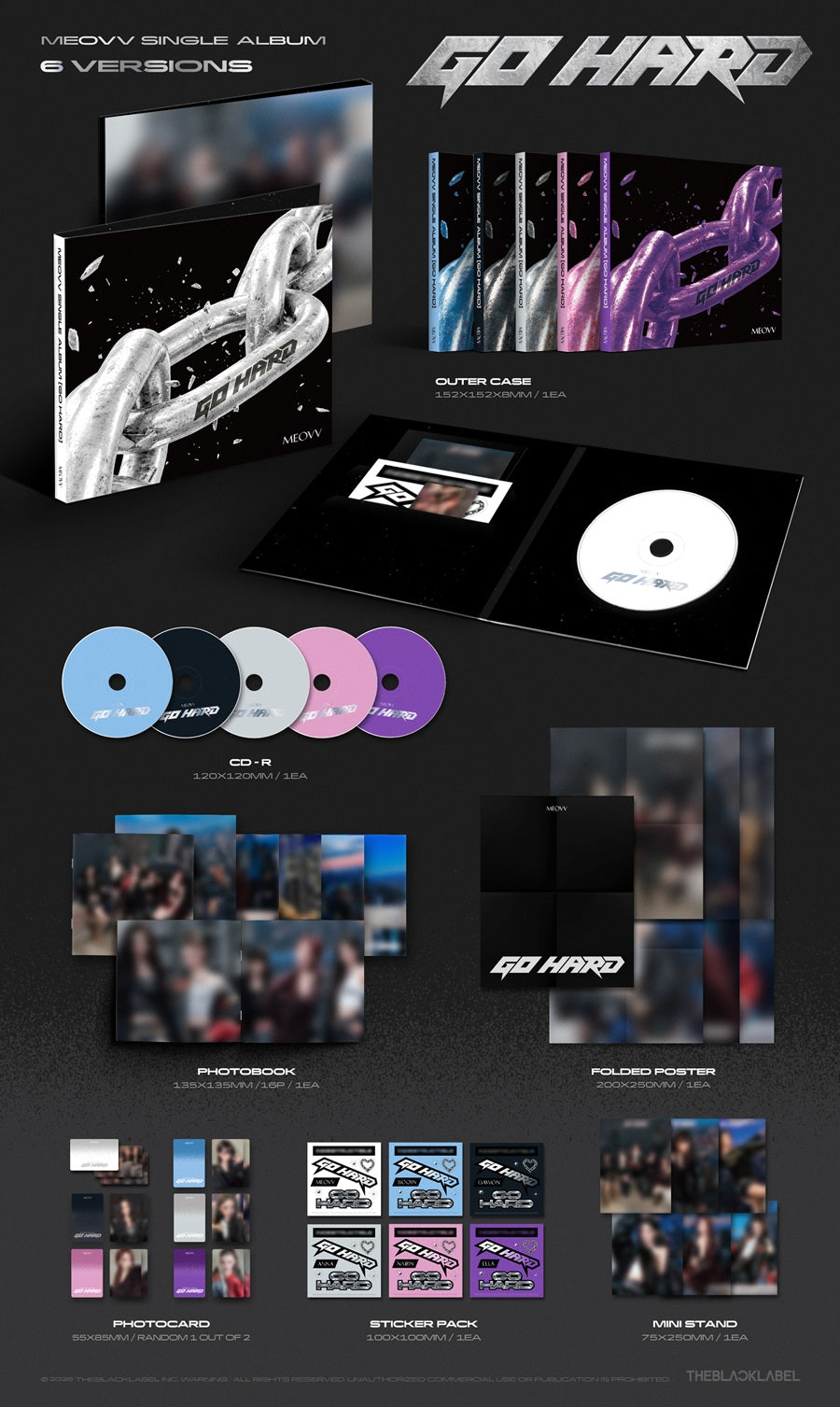 [PRE-ORDER] 미야오(MEOVV) - GO HARD Single Album