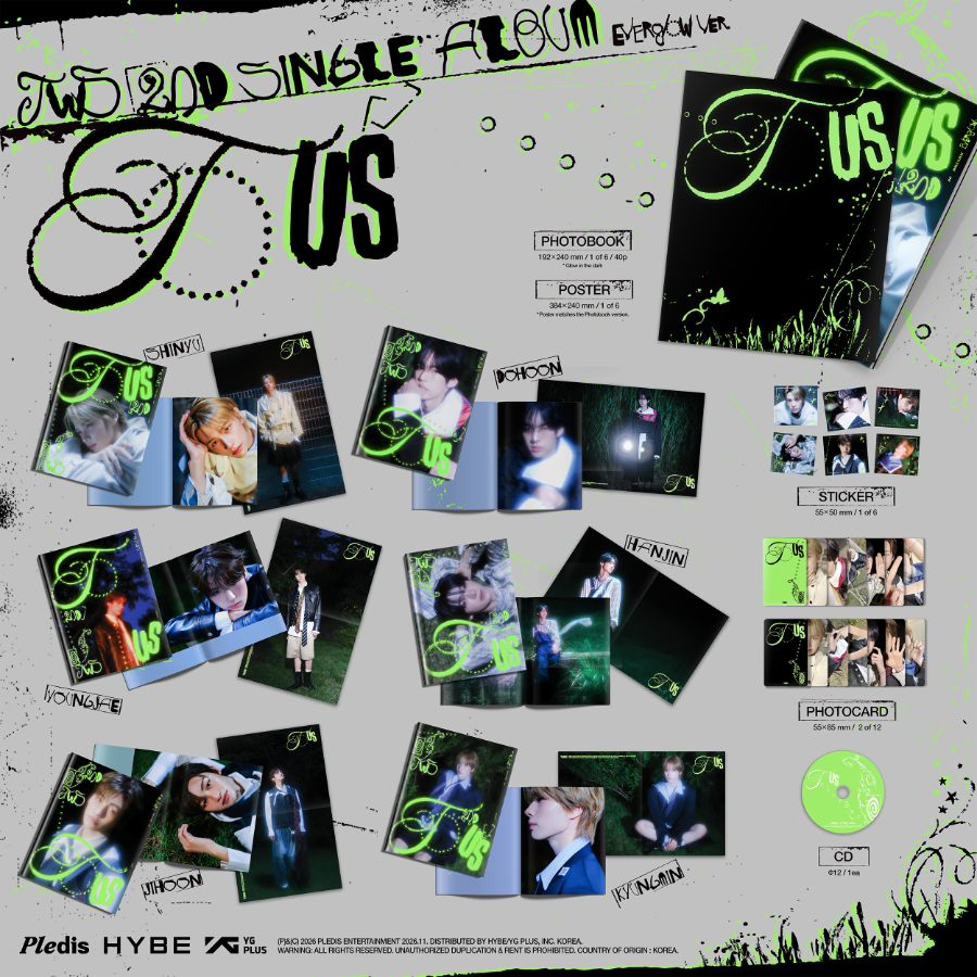 [PRE-ORDER] 투어스(TWS) - TO US [Everglow Ver. - Random Cover]