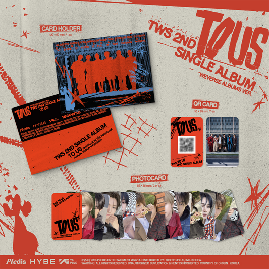 [PRE-ORDER] 투어스(TWS) - TO US [Weverse Albums Ver.]