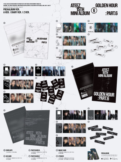 [PRE-ORDER] 에이티즈 ATEEZ - GOLDEN HOUR : Part.6 [POCAALBUM - Diary Ver.]