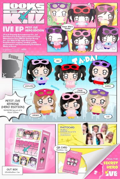 [PRE-ORDER] 아이브(IVE) - Looks Can Kill [PETIT-IVE Ver. - Random Keyring]